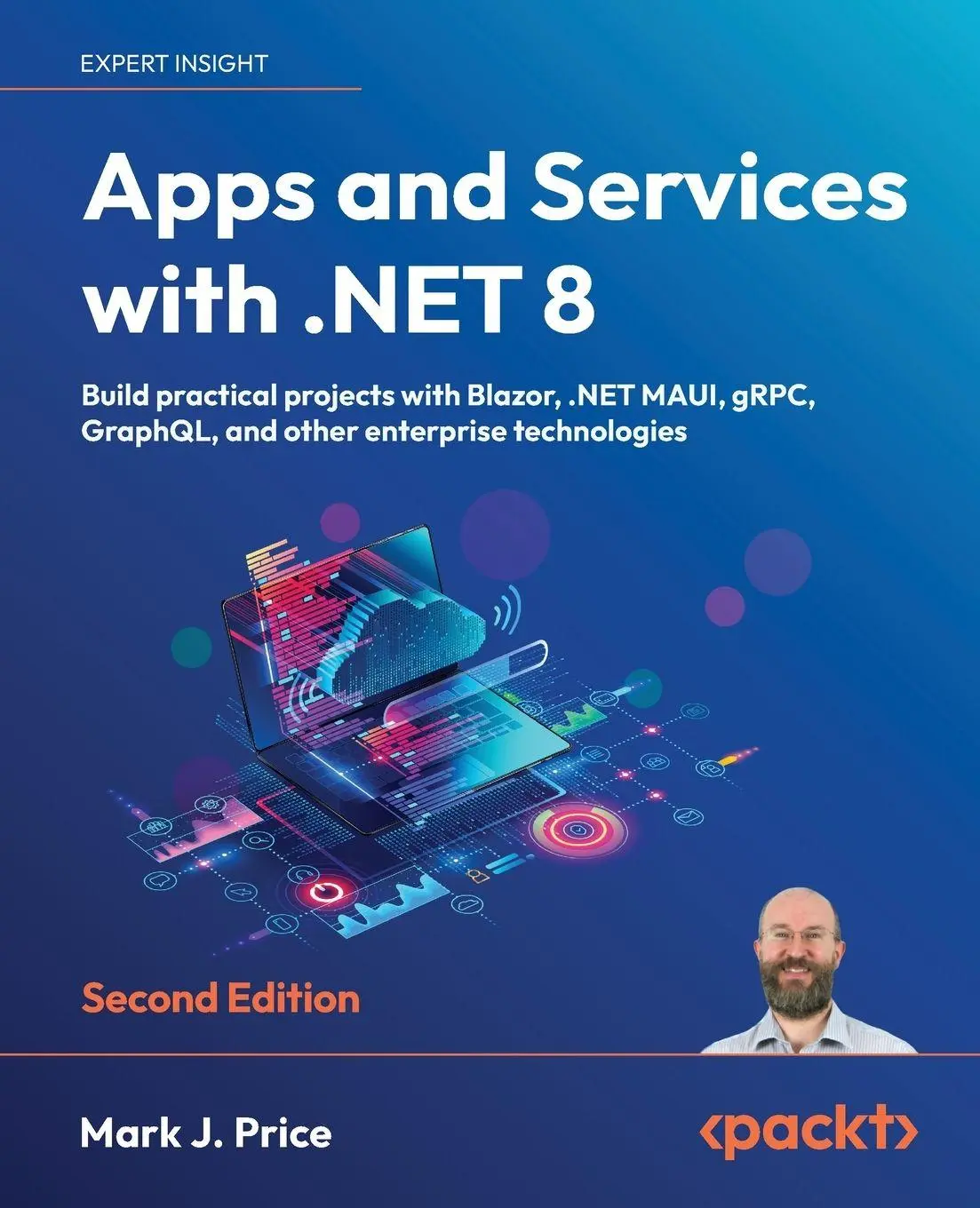 Cover: 9781837637133 | Apps and Services with .NET 8 - Second Edition | Mark J. Price | Buch Cover: 9781837637133 | Apps and Services with .NET 8 - Second Edition | Mark J. Price | Buch