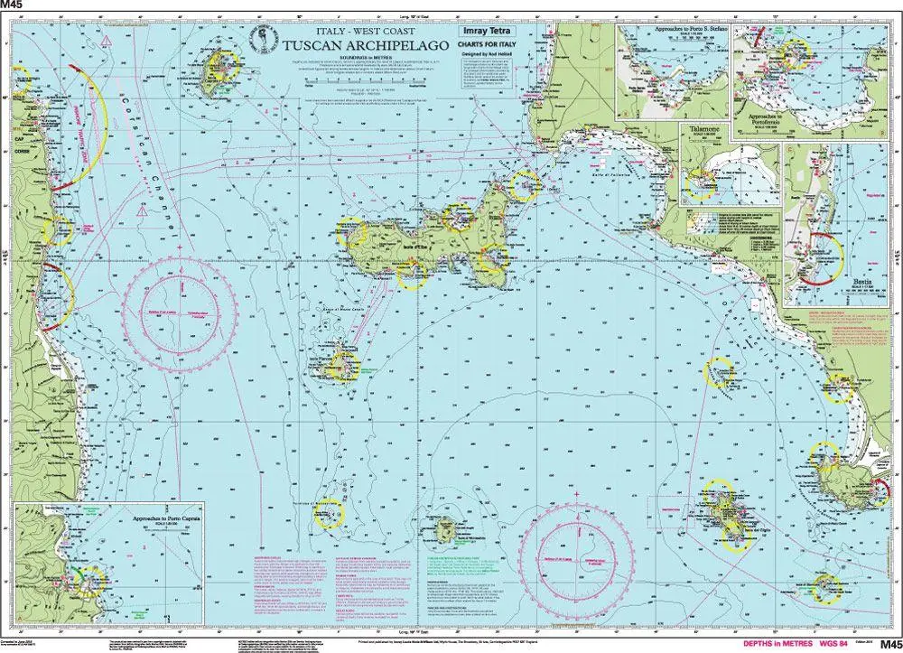 Bild: 9781846237133 | M45 Tuscan Archipelago | Imray M Series | (Land-)Karte | Englisch