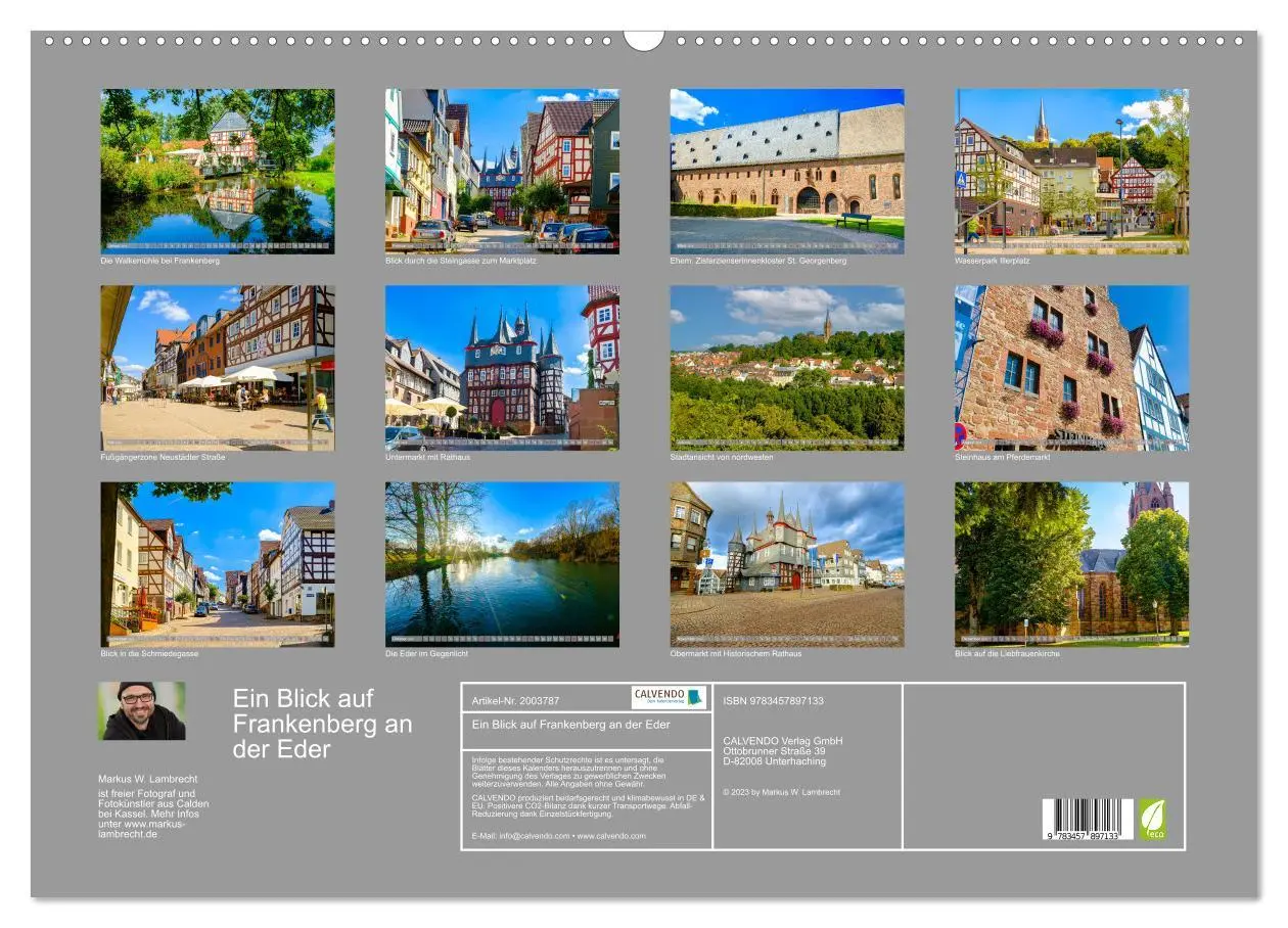 Bild: 9783457897133 | Ein Blick auf Frankenberg an der Eder (Wandkalender 2026 DIN A2...