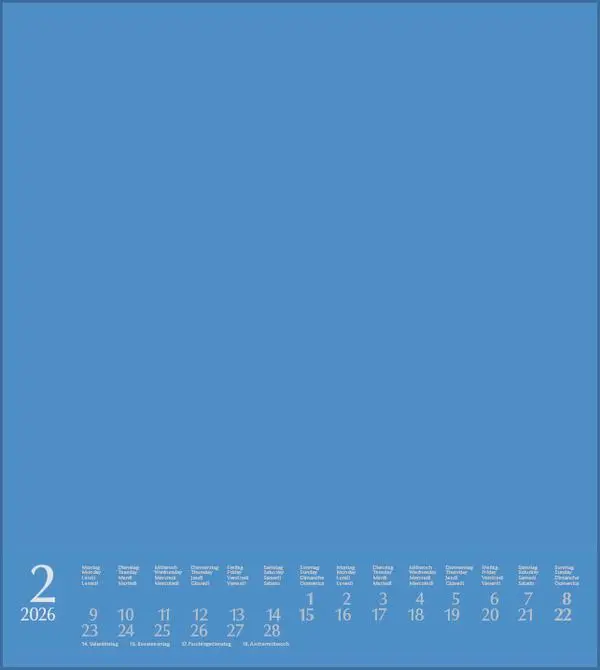 Bild: 9783731887133 | Foto-Malen-Basteln Bastelkalender blau 2026 | Verlag Korsch | Kalender