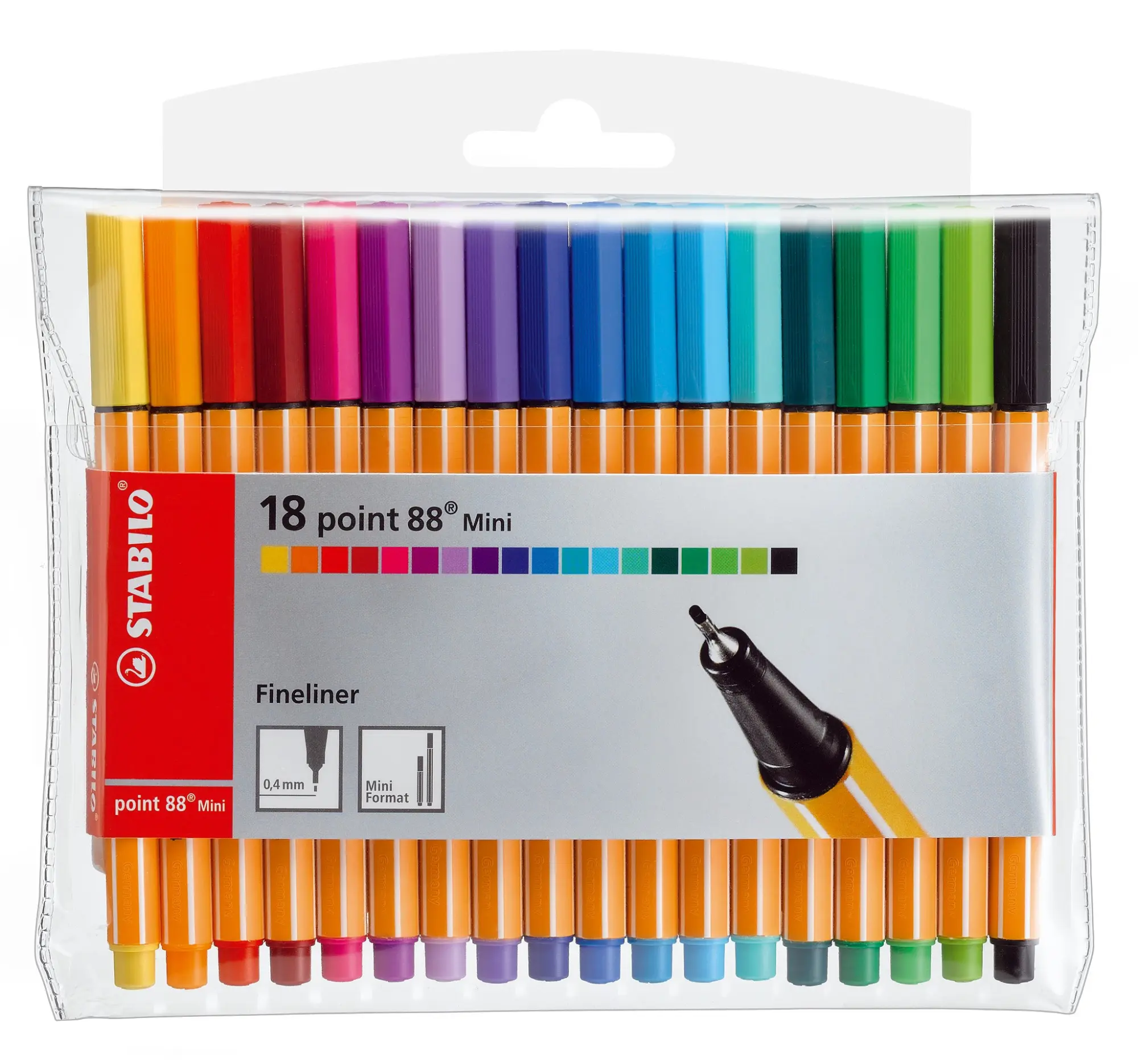 Cover: 4006381367233 | STABILO Fineliner point 88 Mini, 18er Set | STABILO point 88 Mini