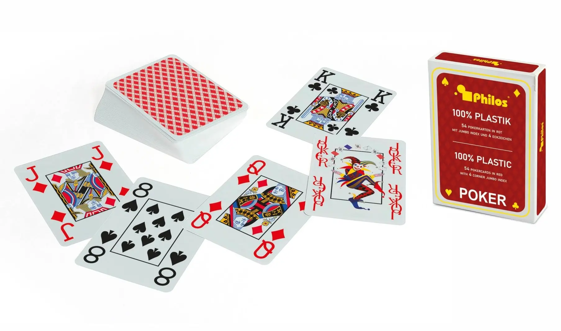 Cover: 4014156067233 | Philos 6723 - Pokerkarten, rot, Plastik | Deutsch | 2025 | Philos