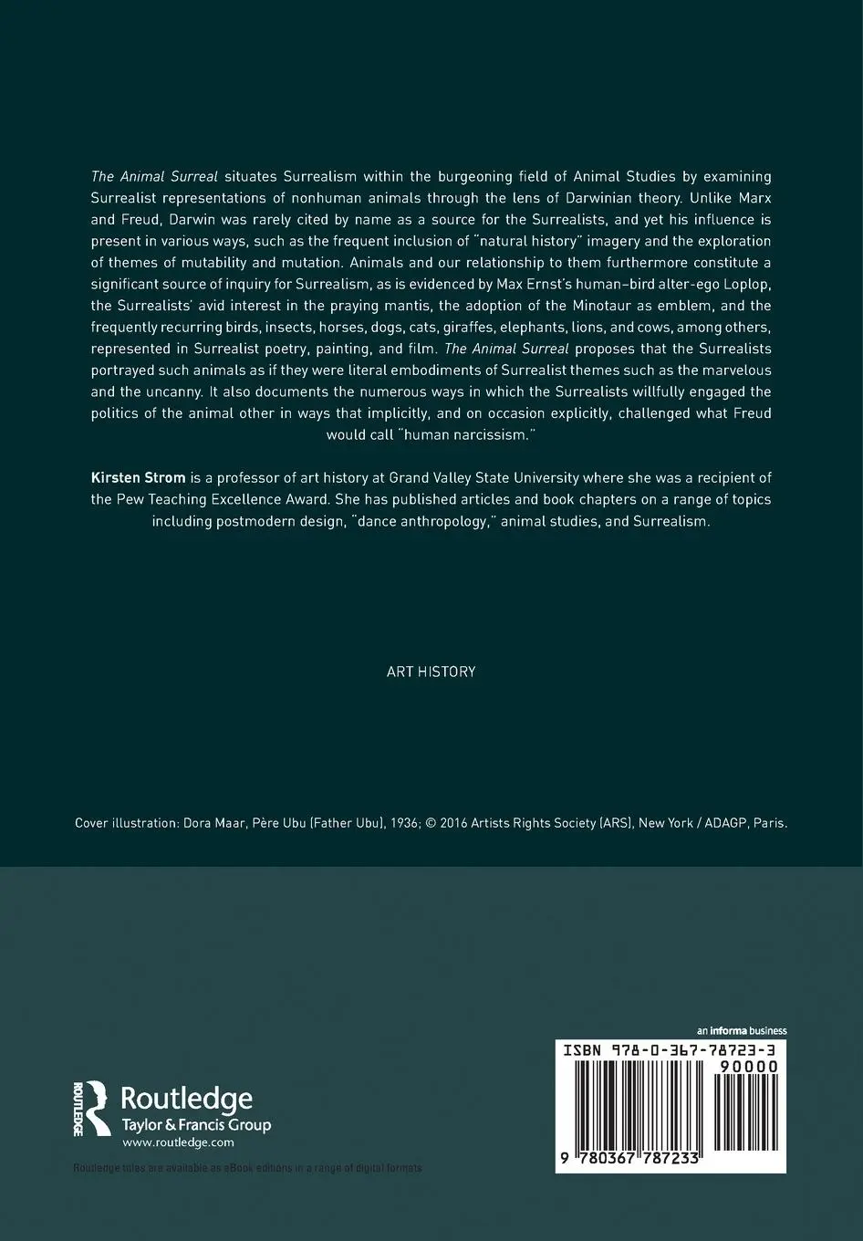 Rückseite: 9780367787233 | The Animal Surreal | Kirsten Strom | Taschenbuch | Englisch | 2021