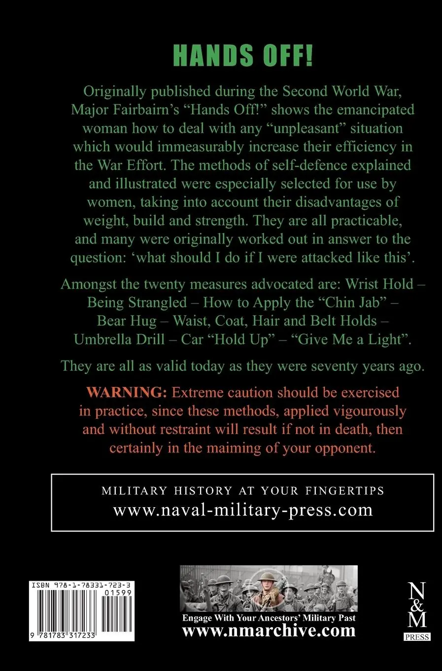 Rückseite: 9781783317233 | Hands Off!: Self-Defence for Women | W. E. Fairbairn | Buch | Englisch