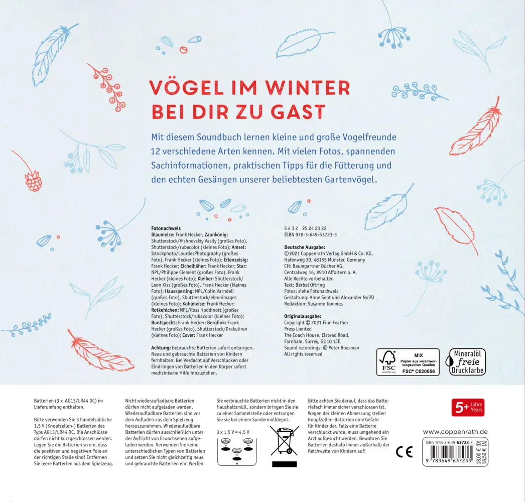 Bild: 9783649637233 | Vögel im Winter bei dir zu Gast | Mit 12 echten Vogelstimmen | Oftring