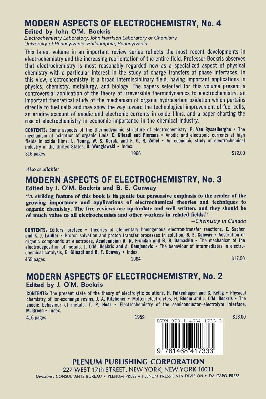 Rückseite: 9781468417333 | Electrosorption | Eliezer Gileadi | Taschenbuch | xiv | Englisch
