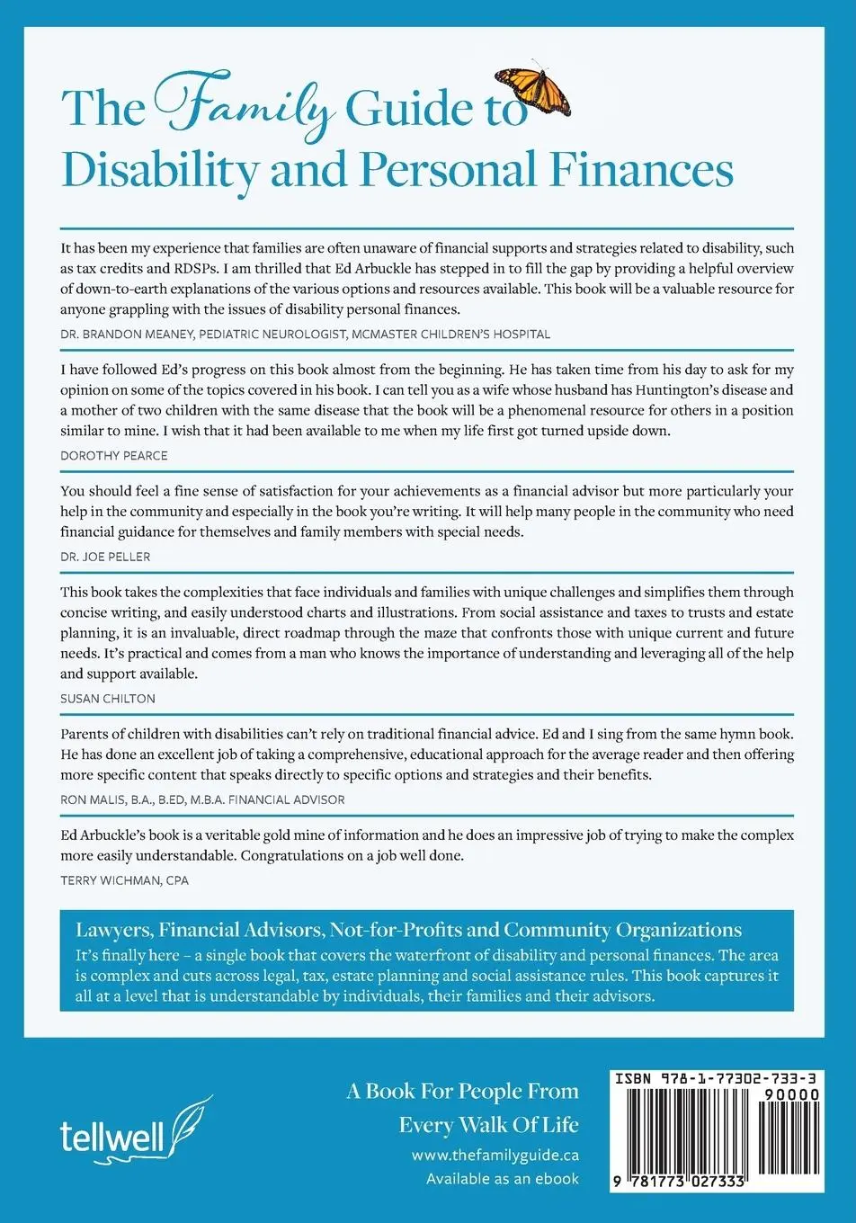Rückseite: 9781773027333 | The Family Guide to Disability and Personal Finances | Ed Arbuckle