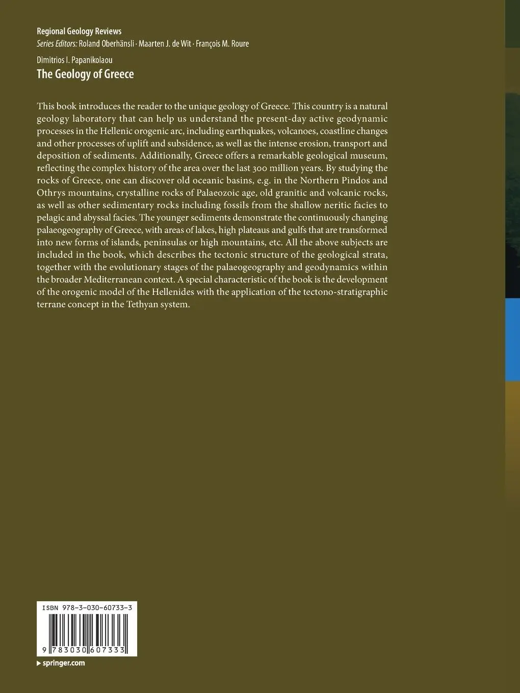 Rückseite: 9783030607333 | The Geology of Greece | Dimitrios I. Papanikolaou | Taschenbuch | 2022