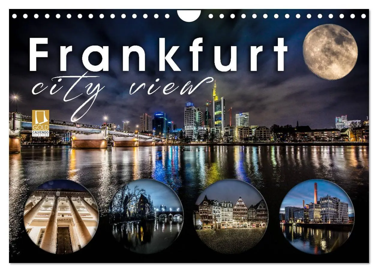 Cover: 9783457877333 | Frankfurt city view (Wandkalender 2026 DIN A4 quer), CALVENDO...