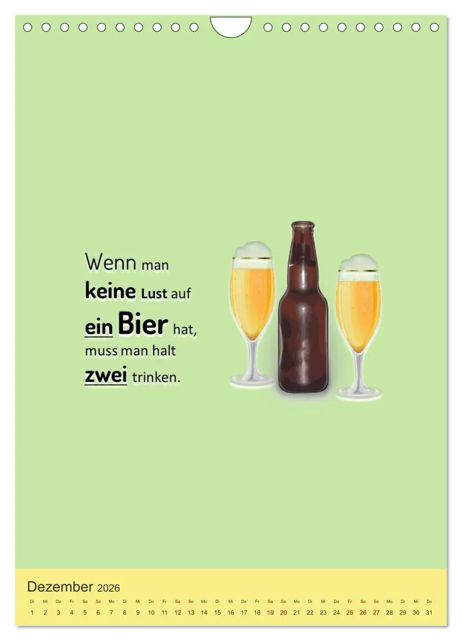 Bild: 9783516347333 | TRINKSPRÜCHE rund um Bier, Wein und Co. ... (Wandkalender 2026 DIN...