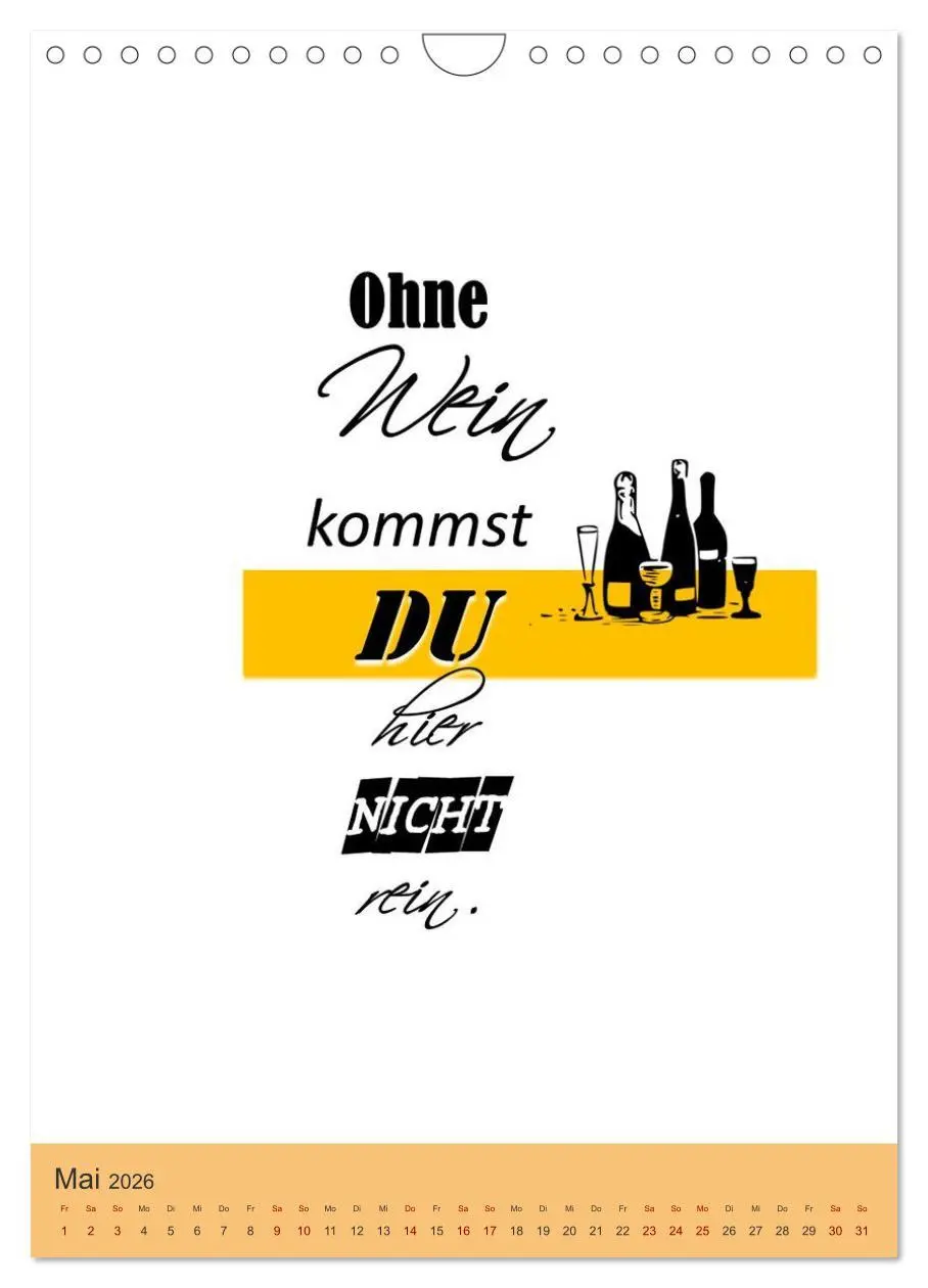 Bild: 9783516347333 | TRINKSPRÜCHE rund um Bier, Wein und Co. ... (Wandkalender 2026 DIN...