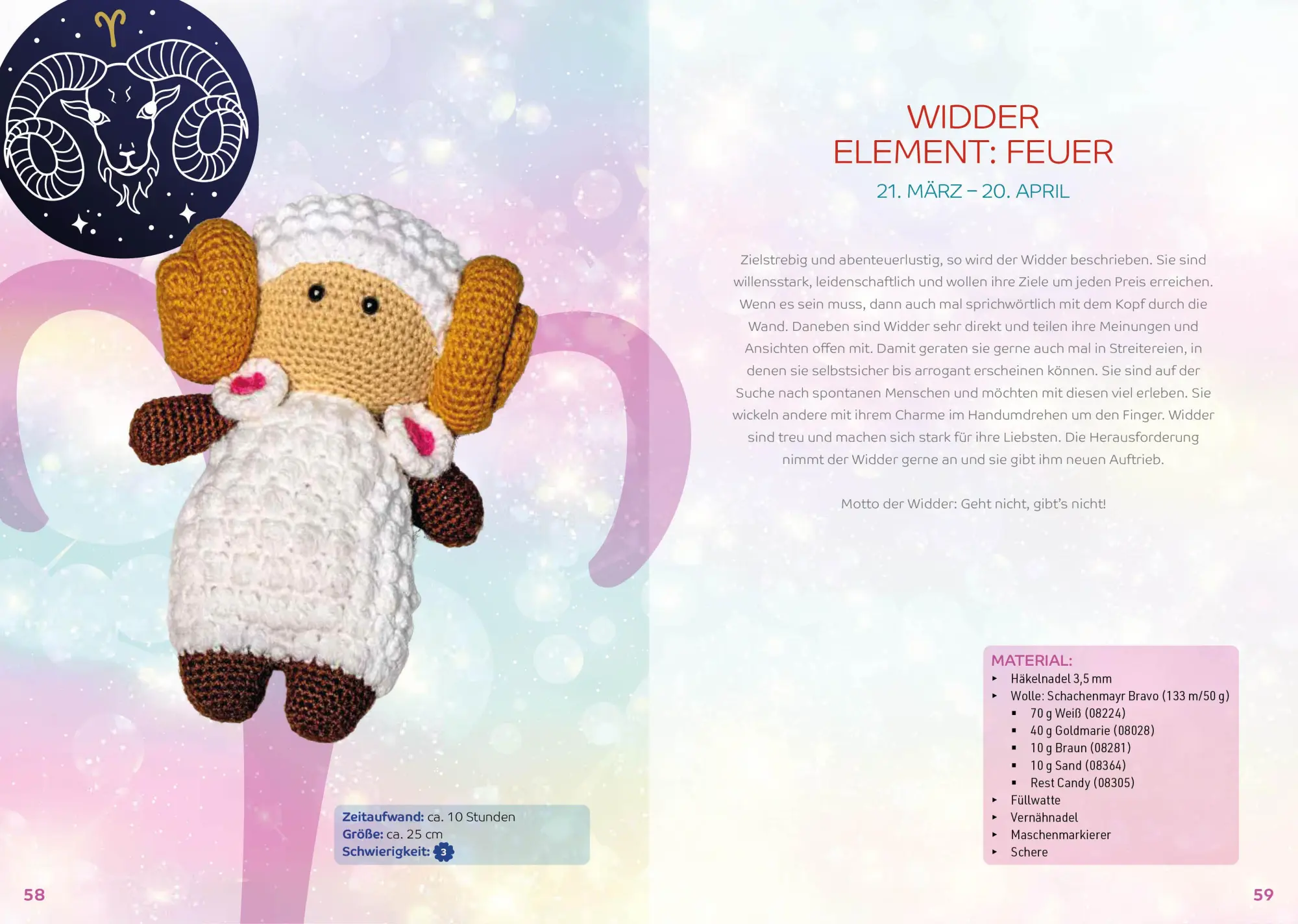 Bild: 9783841067333 | Amigurumi Sternzeichen häkeln | Schlüsselanhänger und Glücksbringer