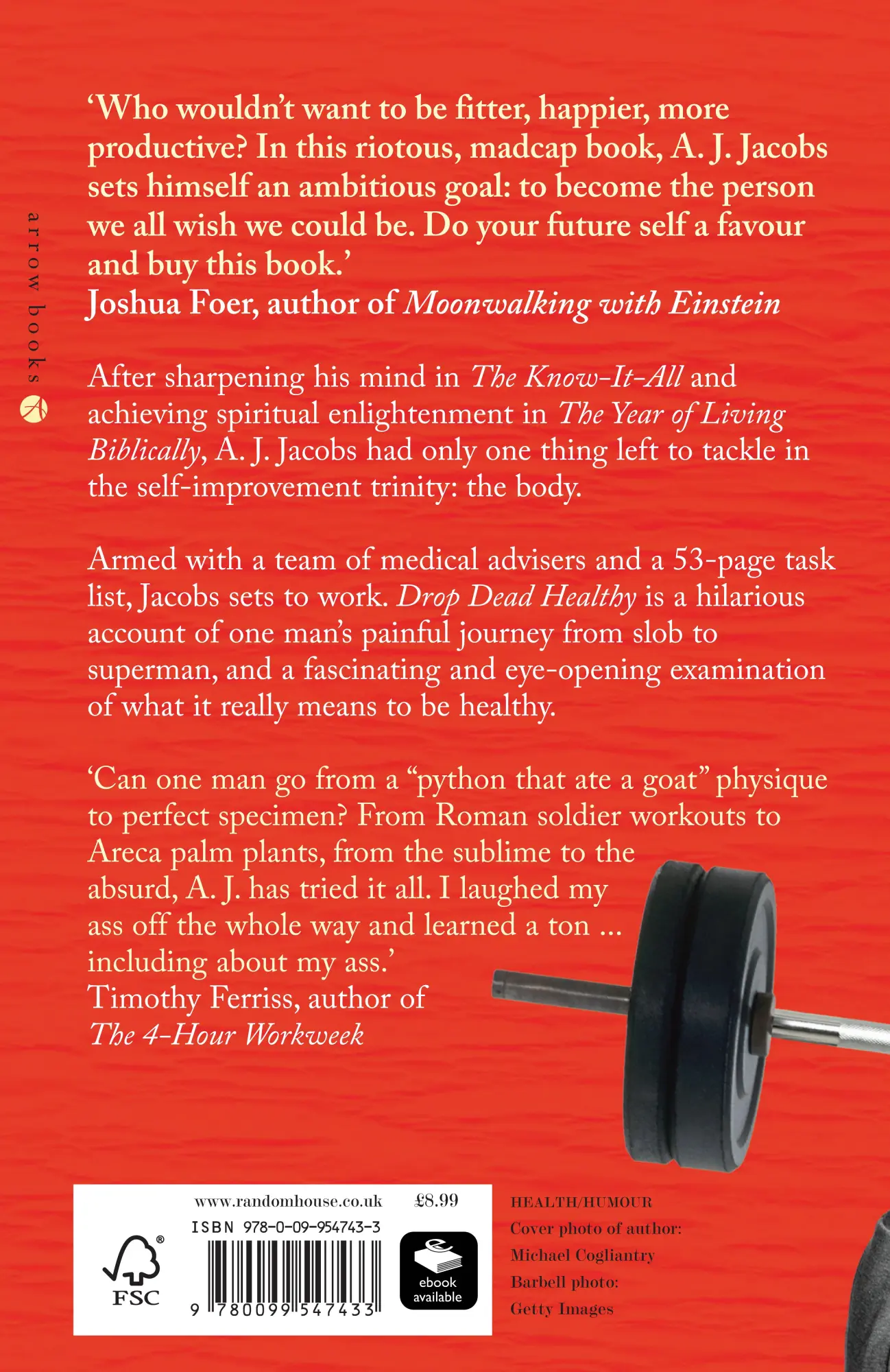 Rückseite: 9780099547433 | Drop Dead Healthy | A J Jacobs | Taschenbuch | 402 S. | Englisch