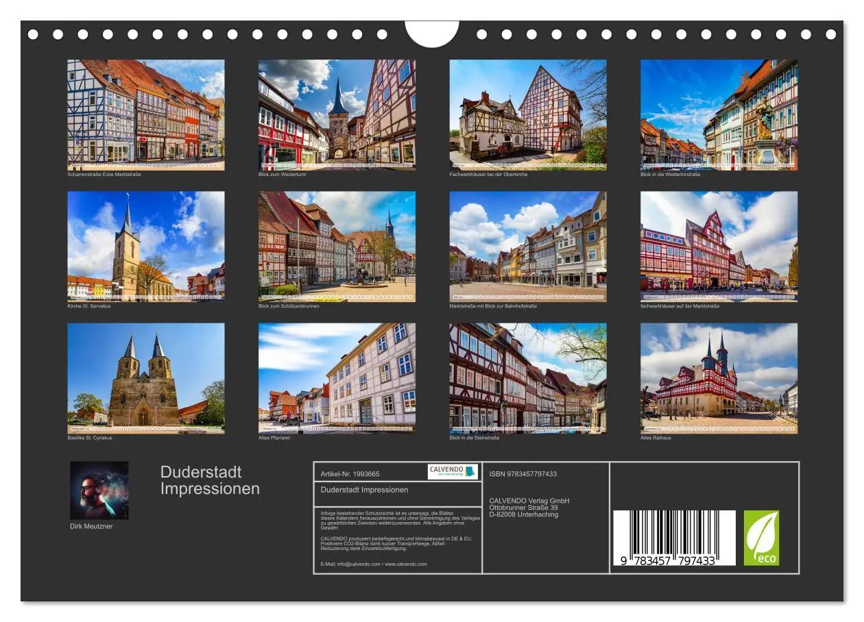 Bild: 9783457797433 | Duderstadt Impressionen (Wandkalender 2026 DIN A4 quer), CALVENDO...