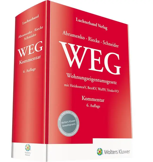 Cover: 9783472097433 | WEG - Wohnungseigentumsgesetz - Kommentar | Andrik Abramenko (u. a.)