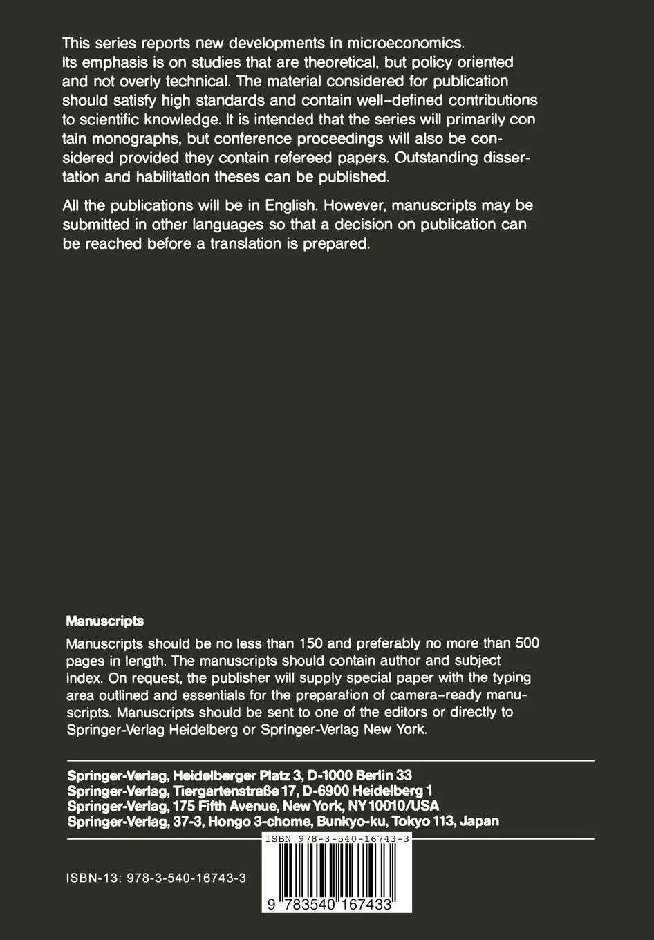 Rückseite: 9783540167433 | Essays in Social Security Economics | Schulenburg | Taschenbuch | xii
