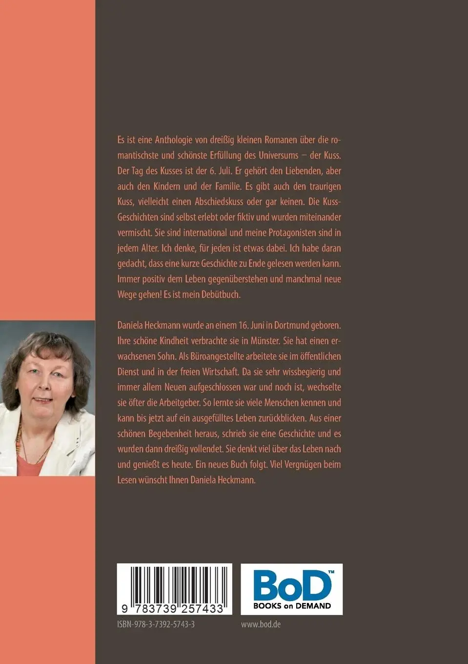 Rückseite: 9783739257433 | Die Kostbarkeit der Küsse | Daniela Heckmann | Taschenbuch | 264 S.