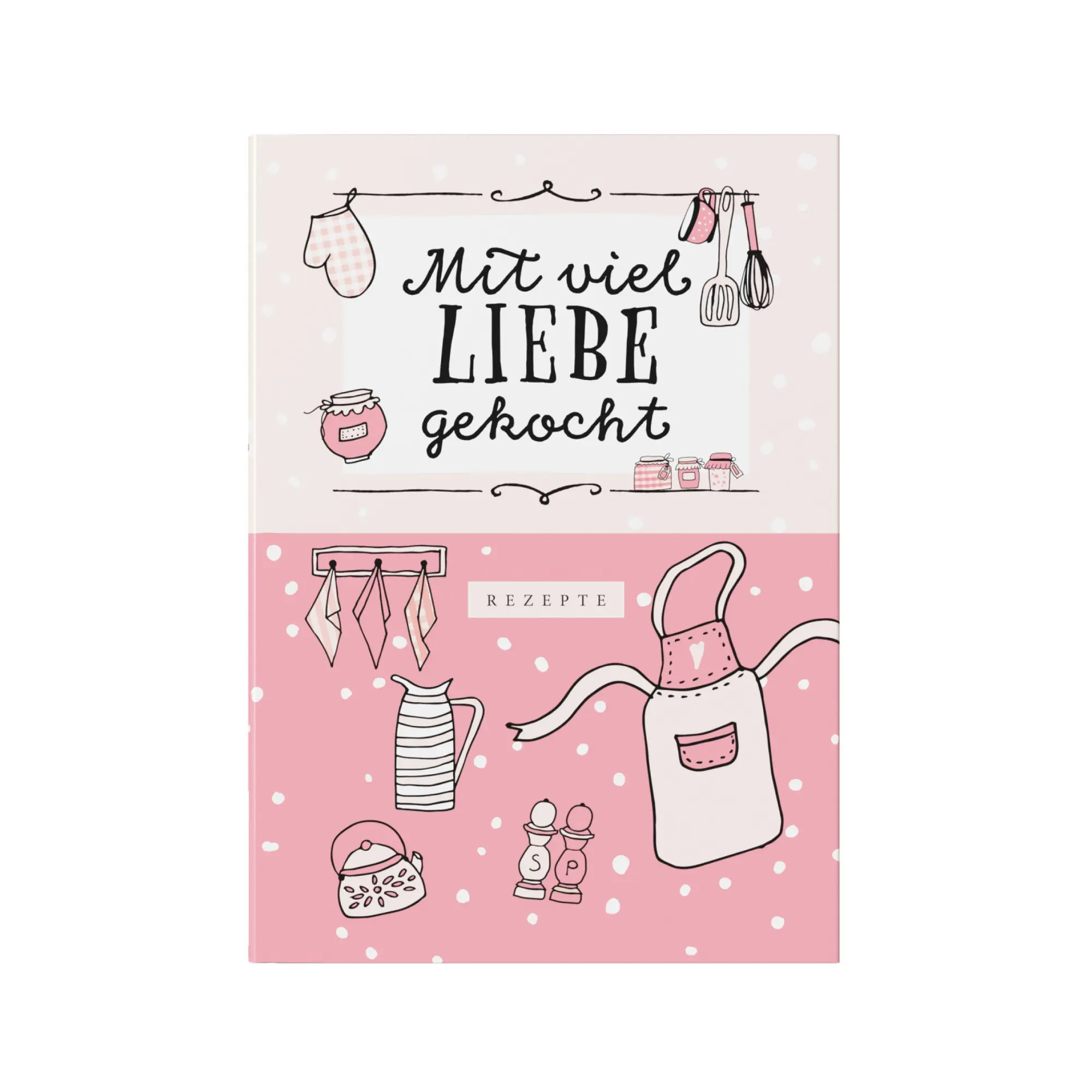Cover: 9783964437433 | Rezeptbuch zum Selberschreiben in rosa | Lisa Wirth | Buch | 124 S.