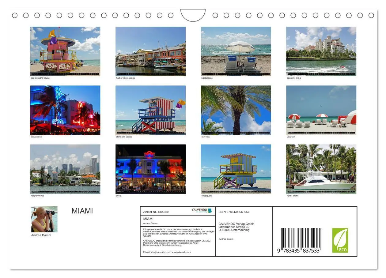 Bild: 9783435837533 | MIAMI (Wandkalender 2025 DIN A4 quer), CALVENDO Monatskalender | 2025
