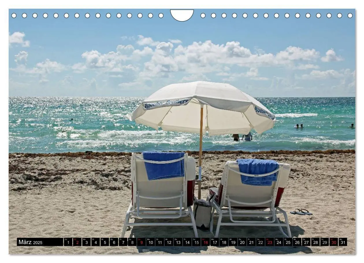 Bild: 9783435837533 | MIAMI (Wandkalender 2025 DIN A4 quer), CALVENDO Monatskalender | 2025