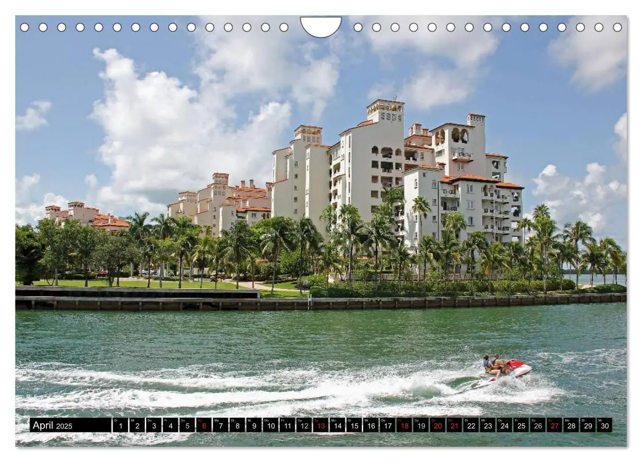 Bild: 9783435837533 | MIAMI (Wandkalender 2025 DIN A4 quer), CALVENDO Monatskalender | 2025
