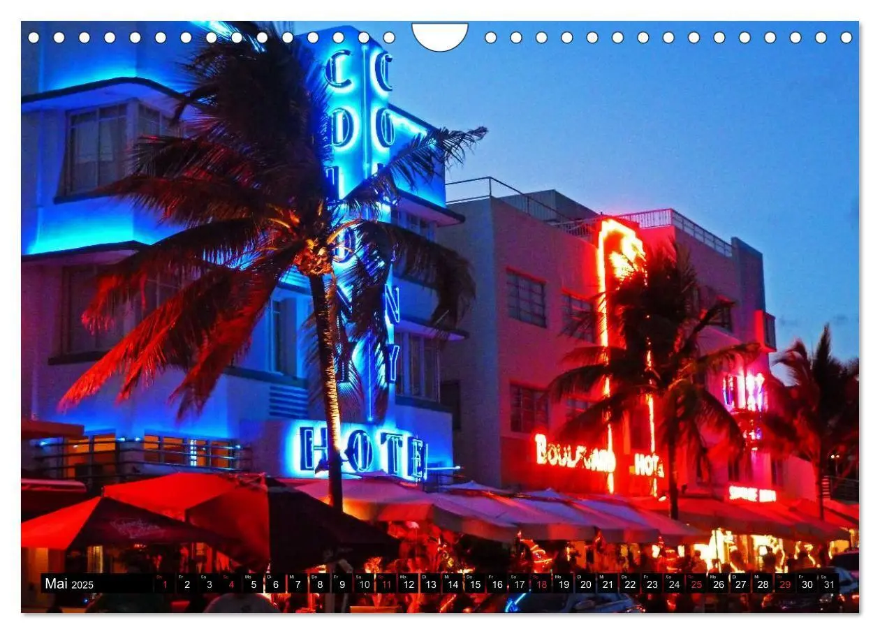 Bild: 9783435837533 | MIAMI (Wandkalender 2025 DIN A4 quer), CALVENDO Monatskalender | 2025