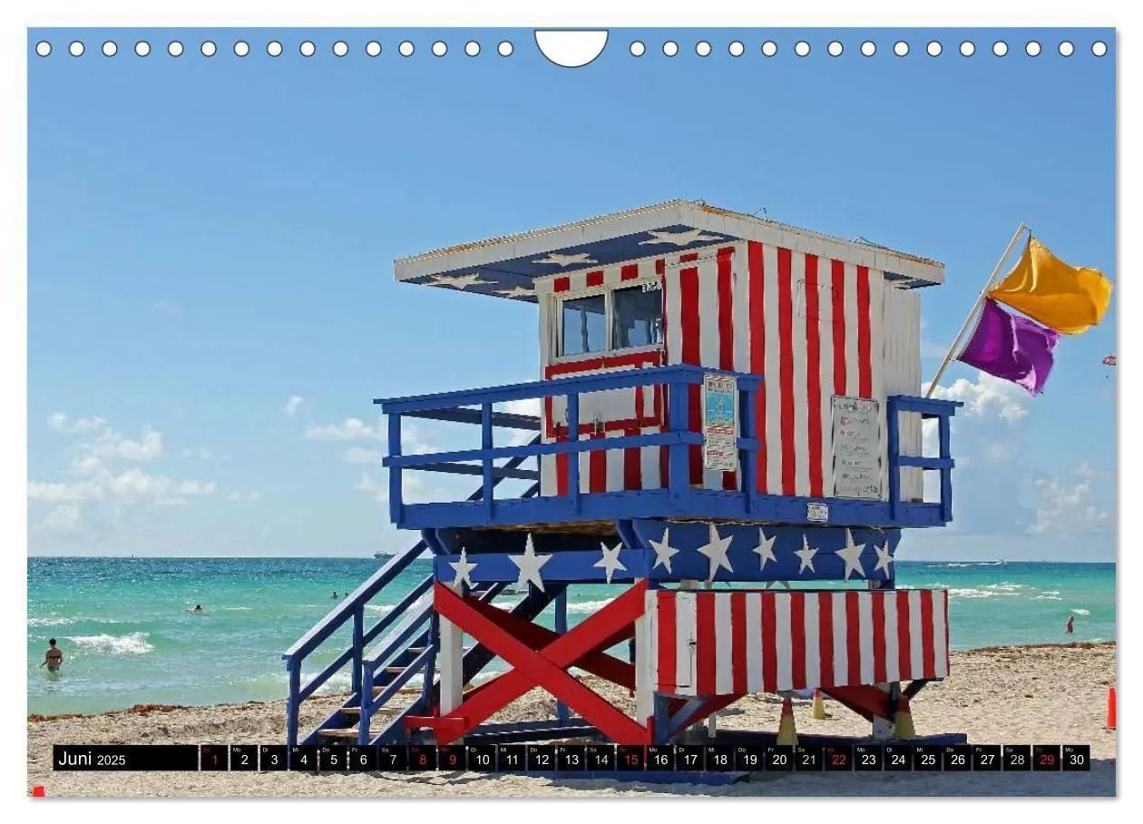 Bild: 9783435837533 | MIAMI (Wandkalender 2025 DIN A4 quer), CALVENDO Monatskalender | 2025