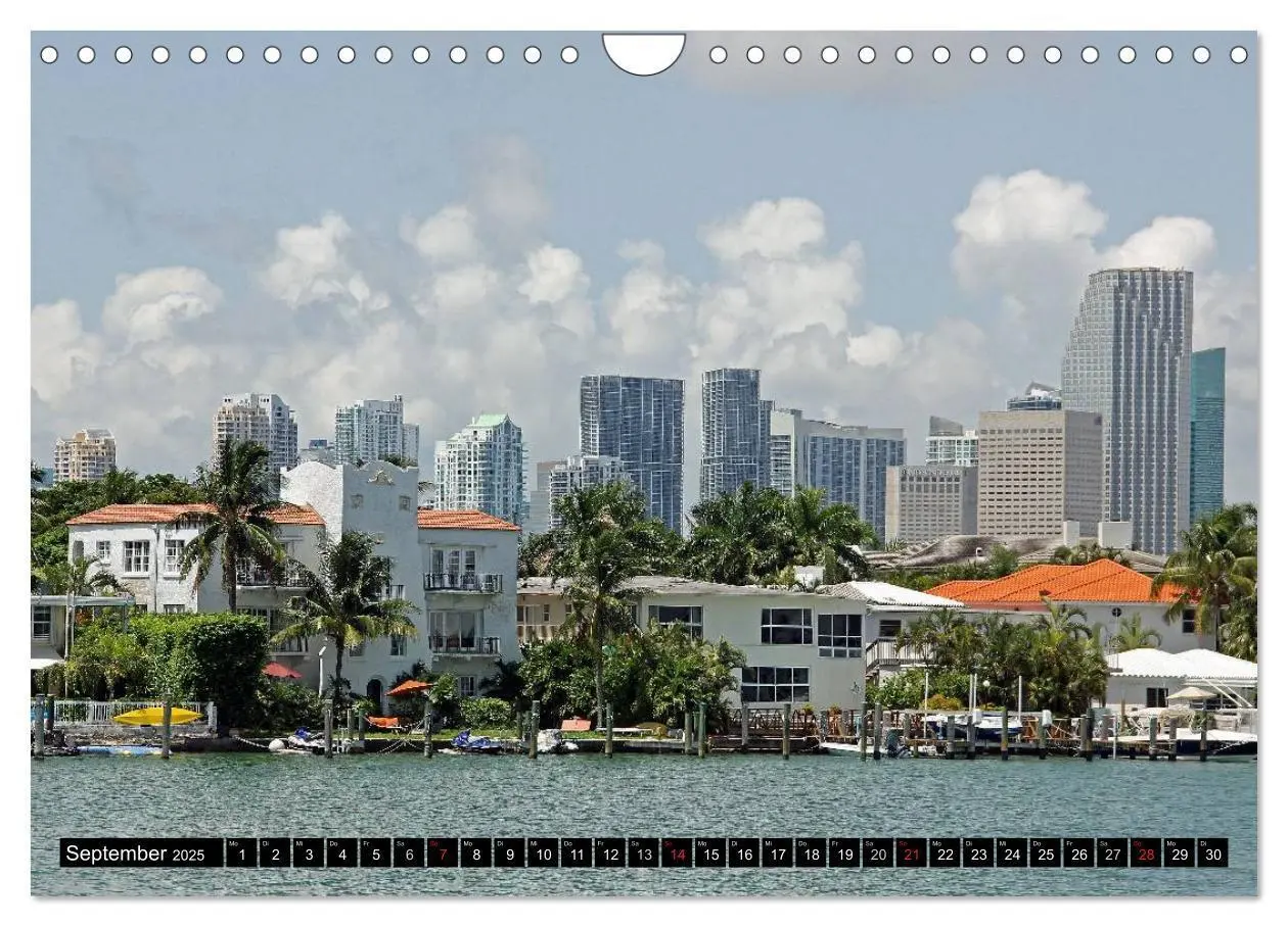 Bild: 9783435837533 | MIAMI (Wandkalender 2025 DIN A4 quer), CALVENDO Monatskalender | 2025