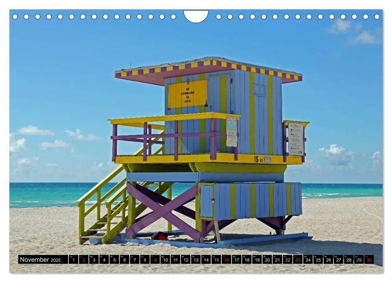 Bild: 9783435837533 | MIAMI (Wandkalender 2025 DIN A4 quer), CALVENDO Monatskalender | 2025