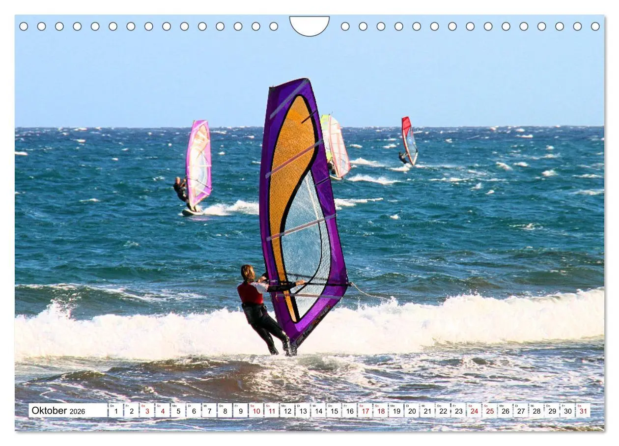 Bild: 9783457547533 | Funsport Windsurfen (Wandkalender 2026 DIN A4 quer), CALVENDO...