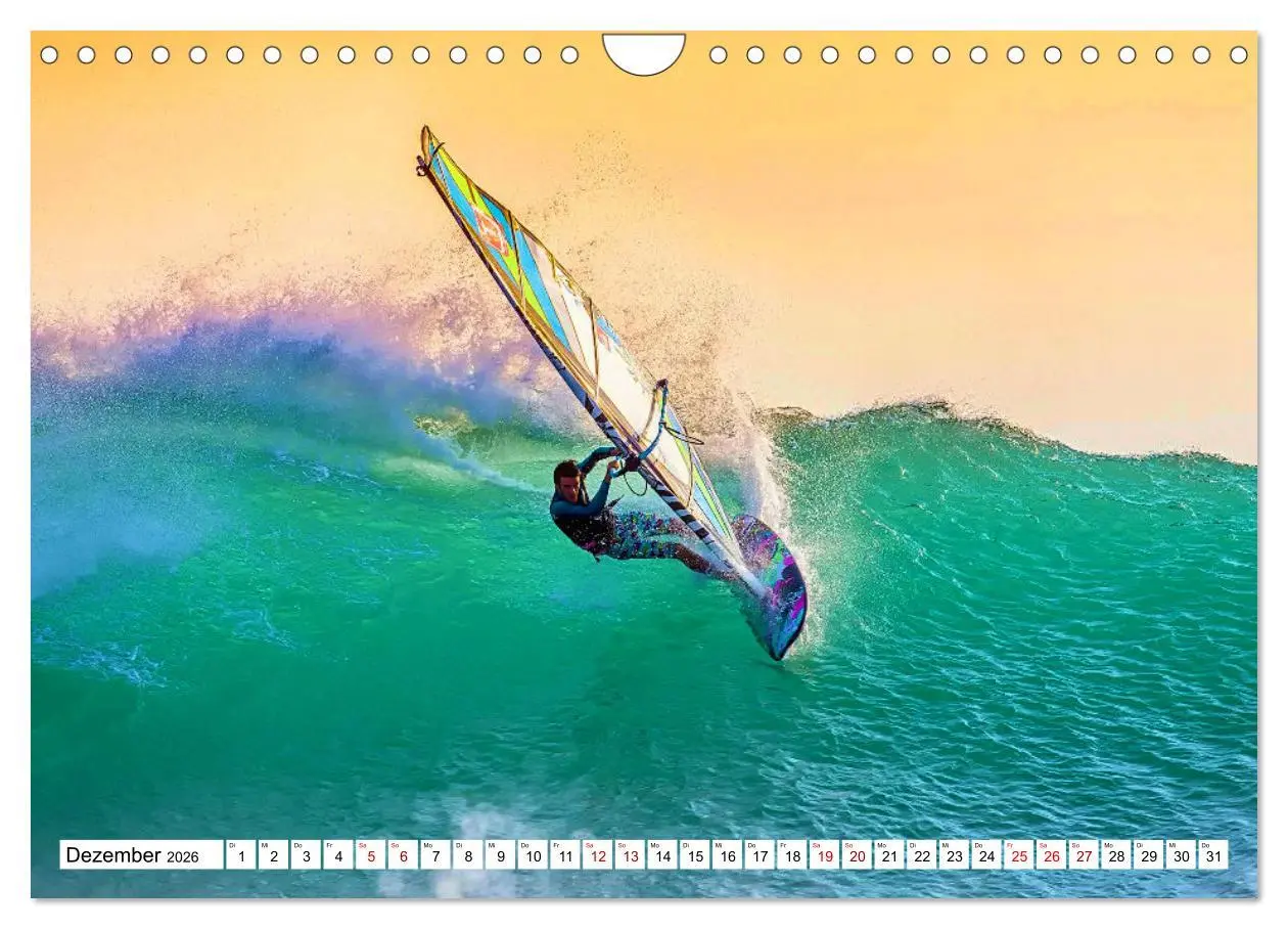 Bild: 9783457547533 | Funsport Windsurfen (Wandkalender 2026 DIN A4 quer), CALVENDO...