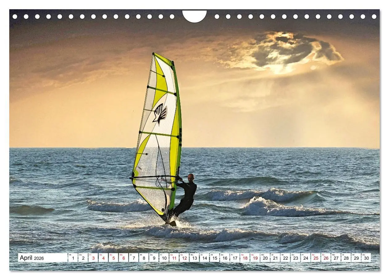 Bild: 9783457547533 | Funsport Windsurfen (Wandkalender 2026 DIN A4 quer), CALVENDO...