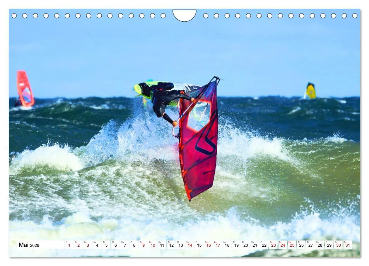 Bild: 9783457547533 | Funsport Windsurfen (Wandkalender 2026 DIN A4 quer), CALVENDO...