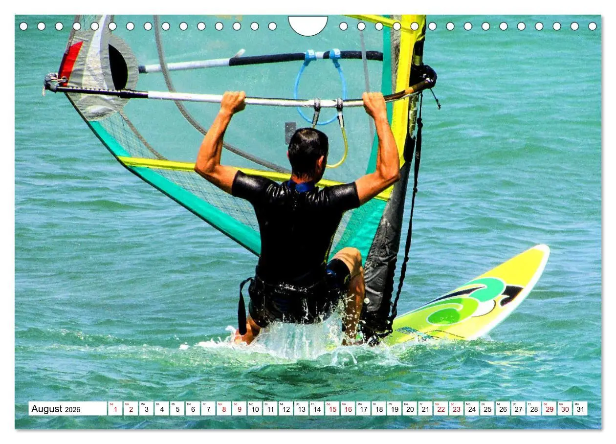 Bild: 9783457547533 | Funsport Windsurfen (Wandkalender 2026 DIN A4 quer), CALVENDO...