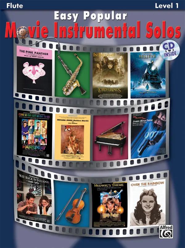 Cover: 38081307633 | Easy Popular Movie Instrumental Solos | Buch + CD | EAN 0038081307633