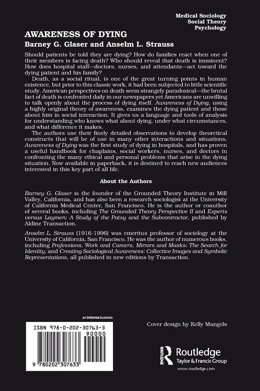 Rückseite: 9780202307633 | Awareness of Dying | Barney G. Glaser (u. a.) | Taschenbuch | Englisch