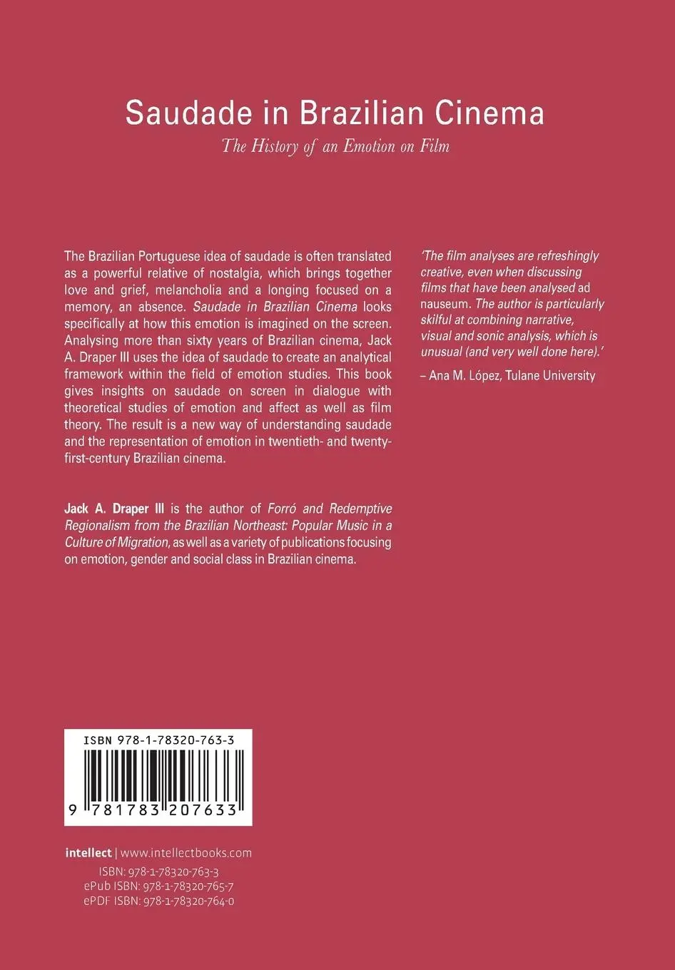 Rückseite: 9781783207633 | Saudade in Brazilian Cinema | The History of an Emotion on Film | III