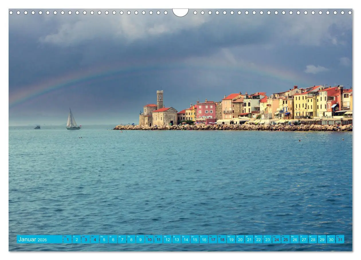 Bild: 9783457397633 | Piran - Slowenische Perle an der Adriaküste (Wandkalender 2026 DIN...