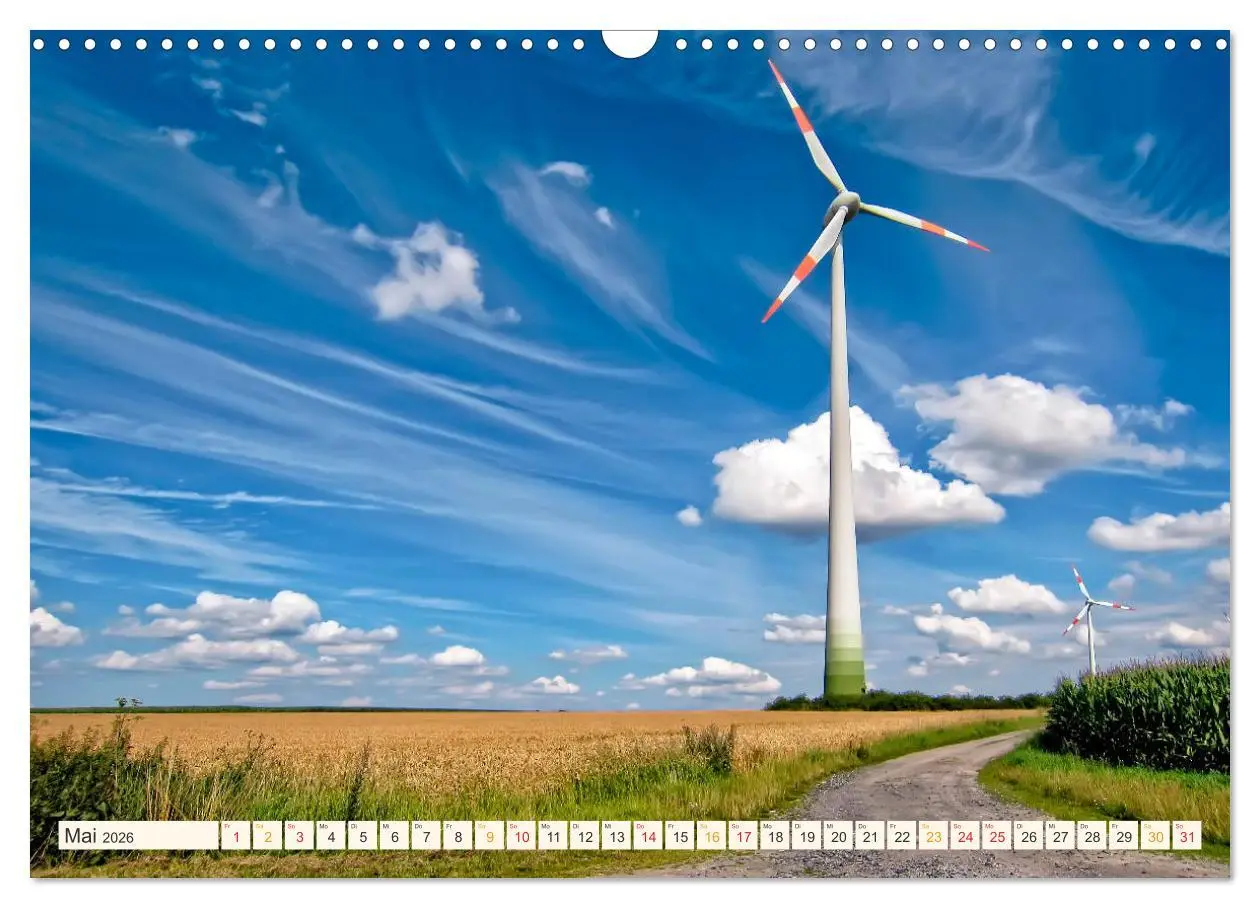 Bild: 9783457847633 | Windrad - Fluch und Segen (Wandkalender 2026 DIN A3 quer), CALVENDO...