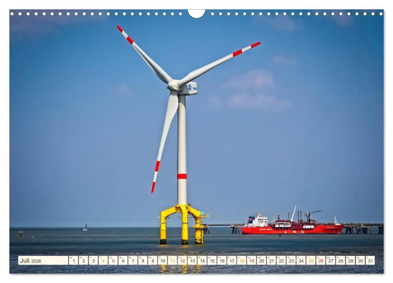 Bild: 9783457847633 | Windrad - Fluch und Segen (Wandkalender 2026 DIN A3 quer), CALVENDO...
