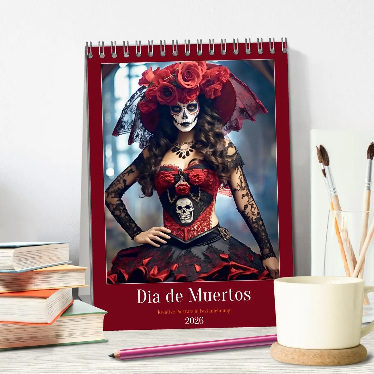 Bild: 9783516317633 | Dia de Muertos Kreative Porträts in Festanlehnung (Tischkalender...