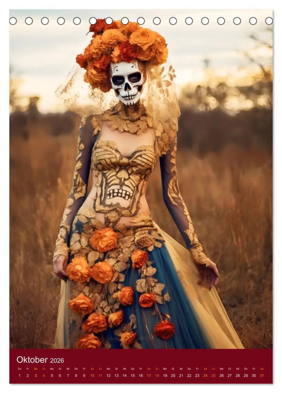 Bild: 9783516317633 | Dia de Muertos Kreative Porträts in Festanlehnung (Tischkalender...