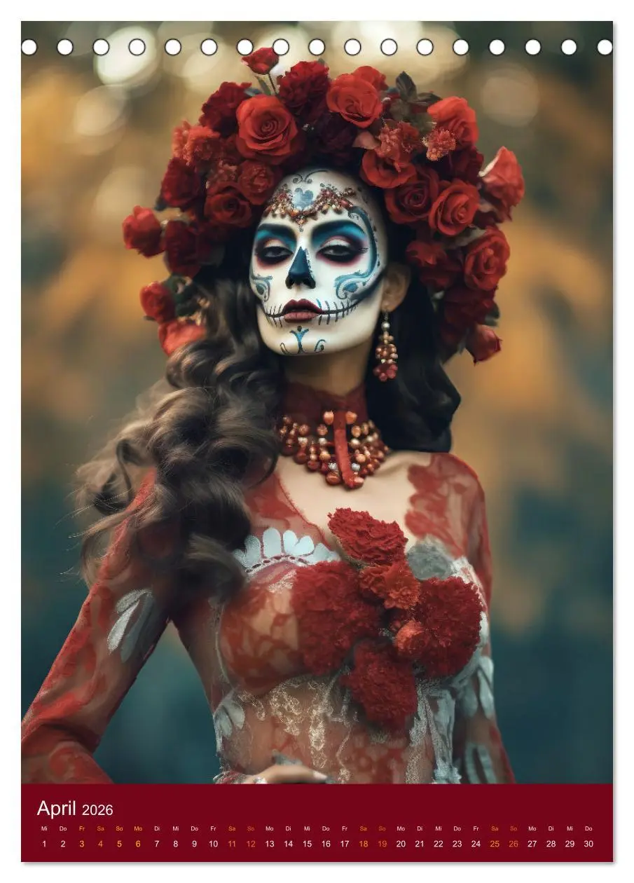 Bild: 9783516317633 | Dia de Muertos Kreative Porträts in Festanlehnung (Tischkalender...