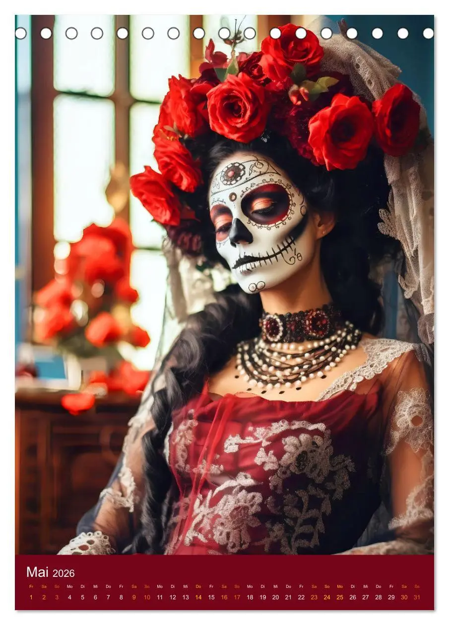Bild: 9783516317633 | Dia de Muertos Kreative Porträts in Festanlehnung (Tischkalender...