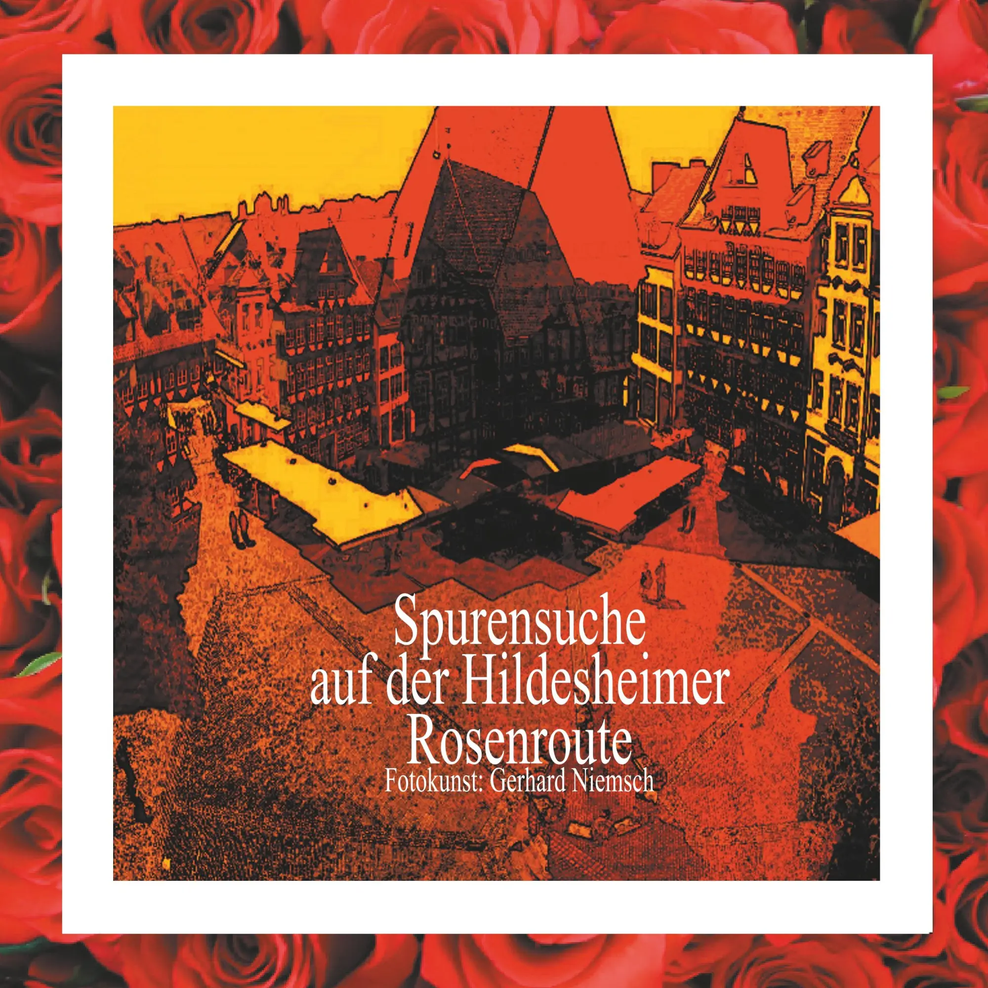 Spurensuche auf der Hildesheimer Rosenroute.: Wenn Sie Hildesheim auf eigene Faust entdecken möchten, folgen Sie den in das Straßenpflaster eingesetzten Rosenpflastersteinen.