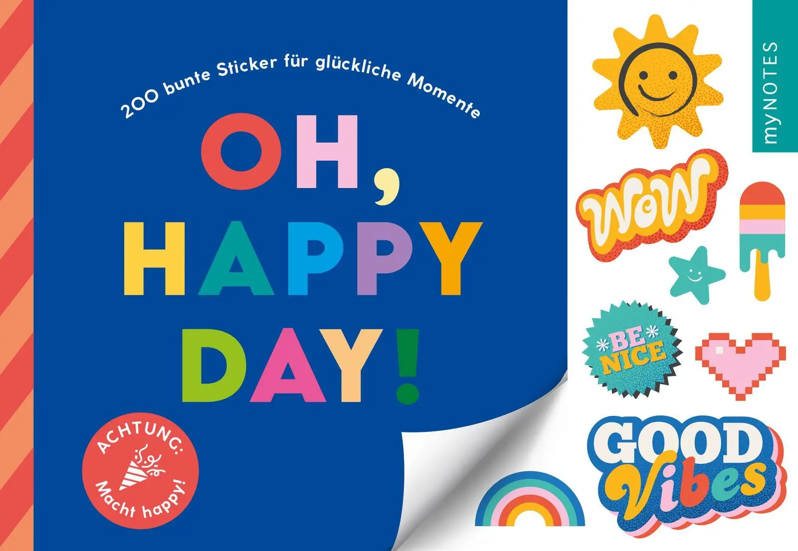 Bild: 4014489137733 | myNOTES Papeterie: Stickerheft Oh, happy day! | Broschüre | 16 S.