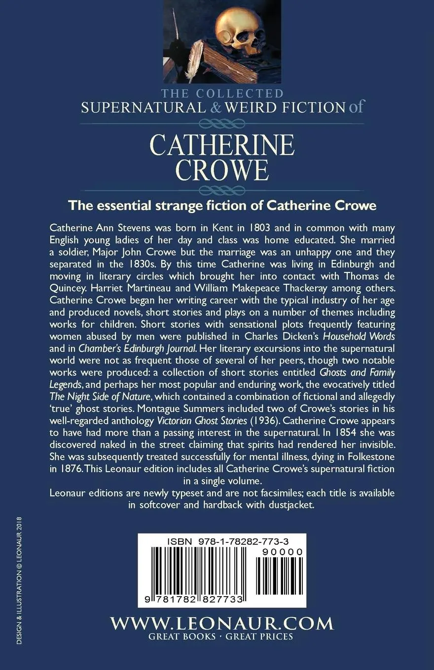 Rückseite: 9781782827733 | The Collected Supernatural and Weird Fiction of Catherine Crowe | Buch