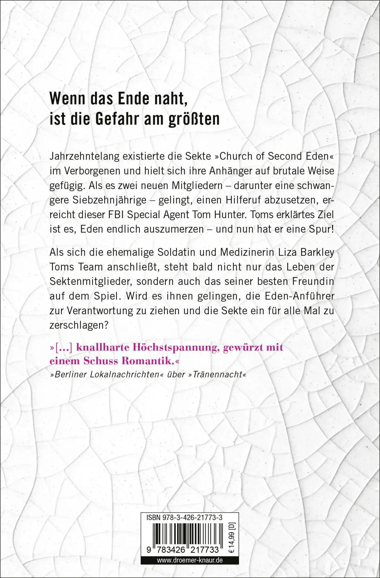Rückseite: 9783426217733 | Tränenschwur | Thriller | Karen Rose | Taschenbuch | 800 S. | Deutsch