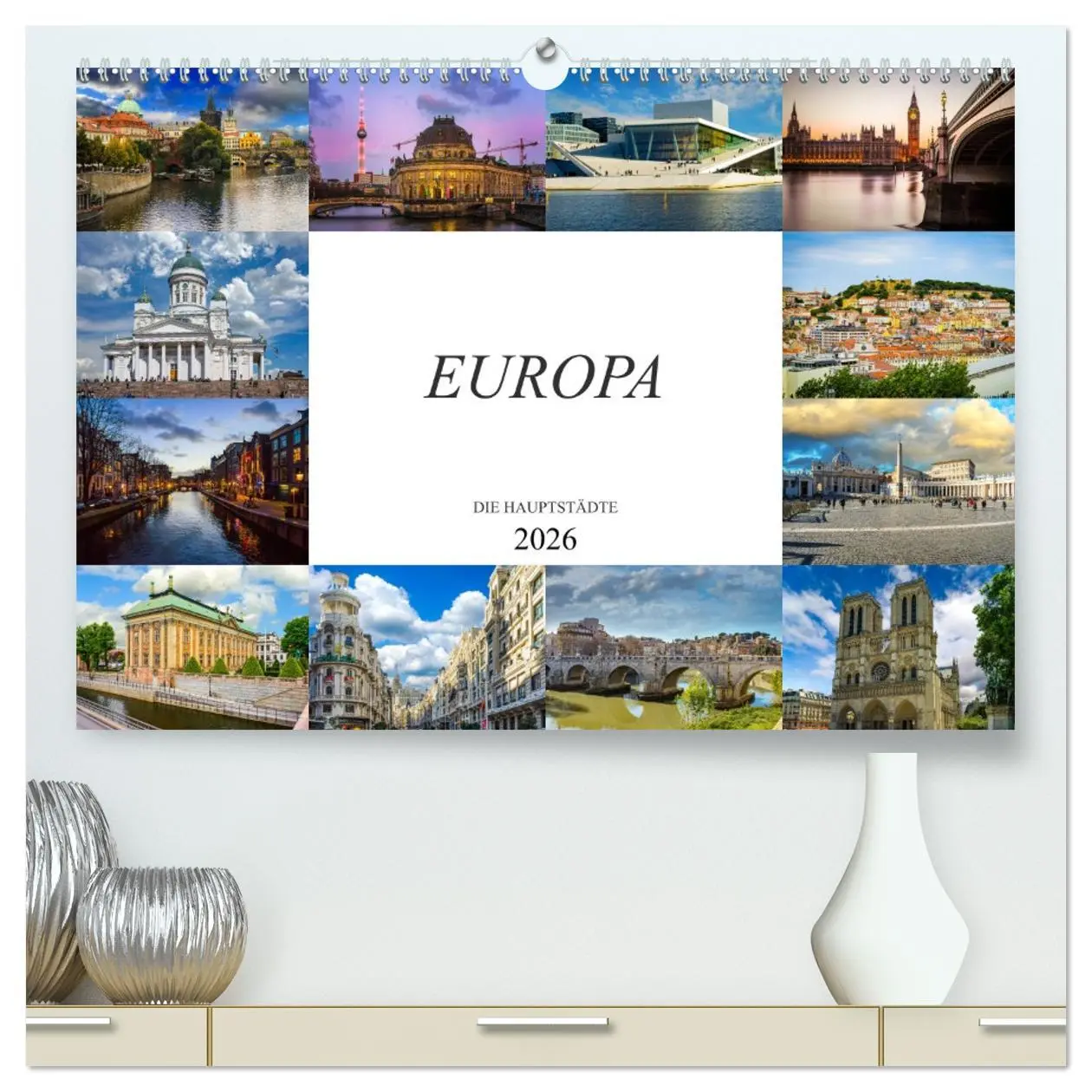 Cover: 9783457697733 | Europa Die Hauptstädte (hochwertiger Premium Wandkalender 2026 DIN...