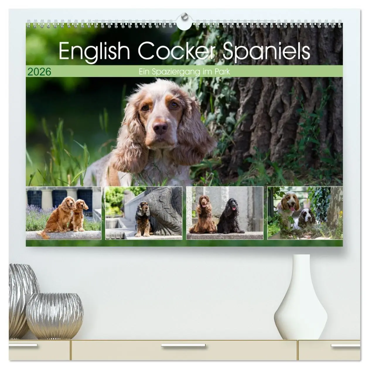 Cover: 9783457767733 | English Cocker Spaniels - Ein Spaziergang im Park (hochwertiger...